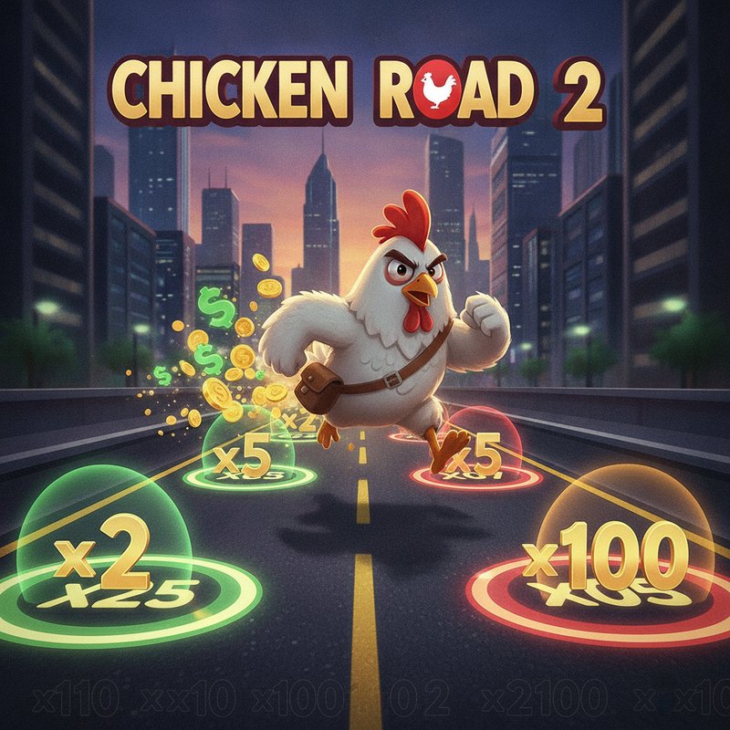 Chicken Road 2 - pollo attraversa la strada con moltiplicatori